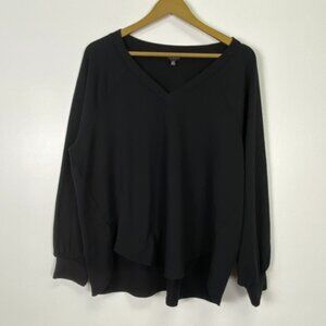 Lucky Brand Black V neck Sweatshirt
